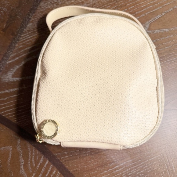 BVLGARI: Beige & "Logo", Travel/Cosmetic Bag - Picture 2 of 9